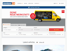 Tablet Screenshot of camions24.ch